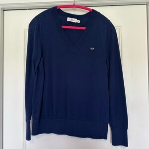 Vineyard Vines V-neck Navy Sweater